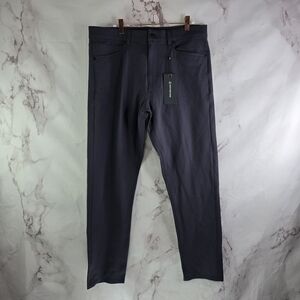 Western Rise Pants Mens 34 X 30 Blue Gray Diversion Straight Leg Performance
